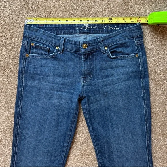 7 For All Mankind A Pocket Bootcut Jeans Size 30 USA - Picture 5 of 13